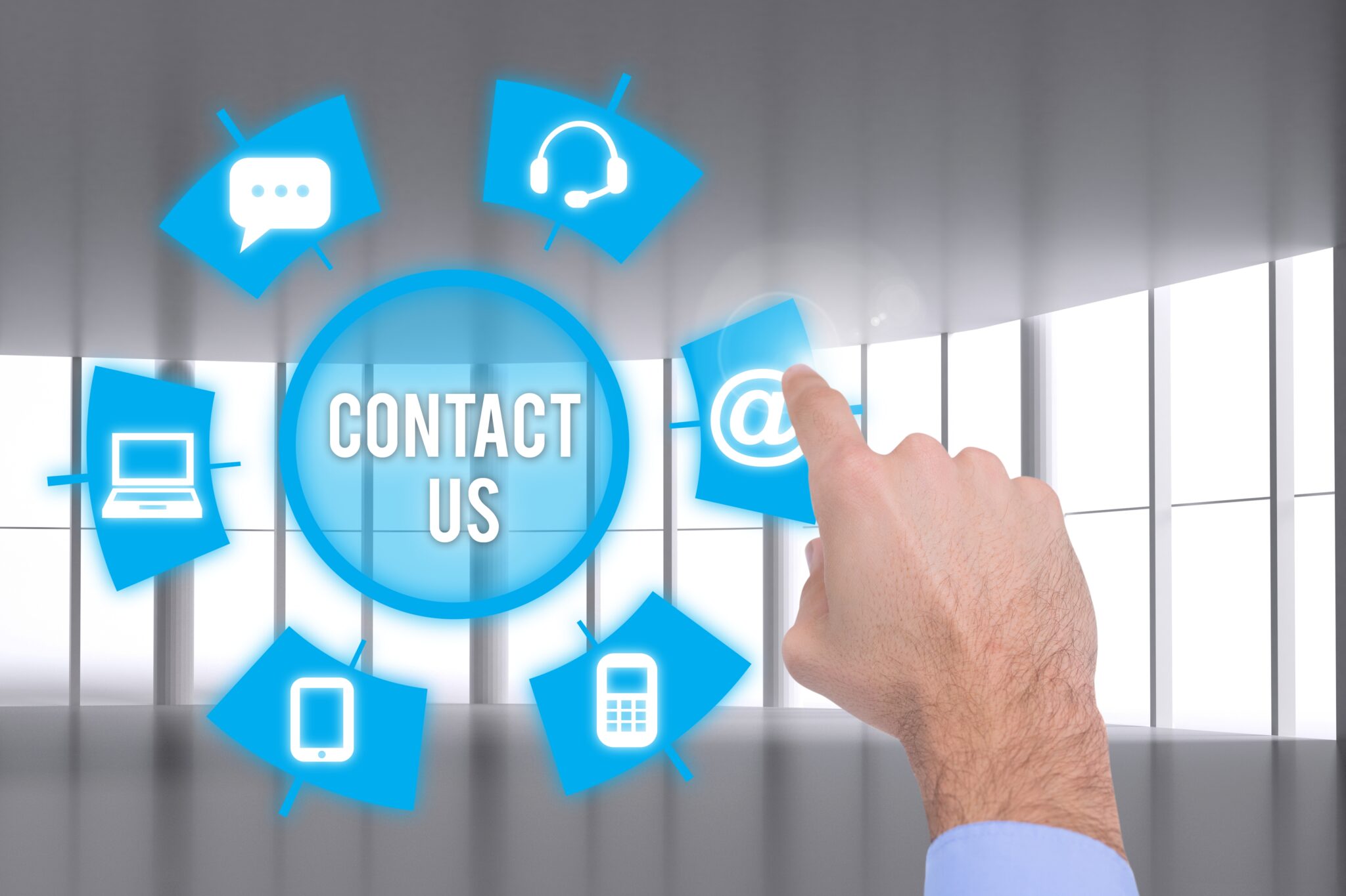 Businessman Touching Email Service 1 2048x1365